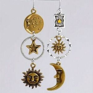 🆕Sun, moon and stars dangling earrings